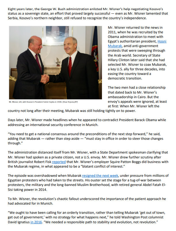Frank George Wisner II (1938-2025): Brilliant Diplomat, Influential ...